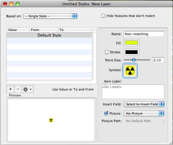 Layer Styles window